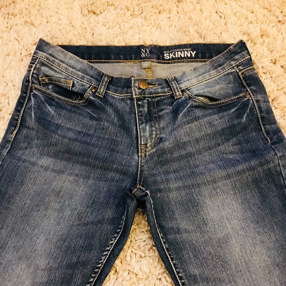 NY & C lower waist skinny jeans